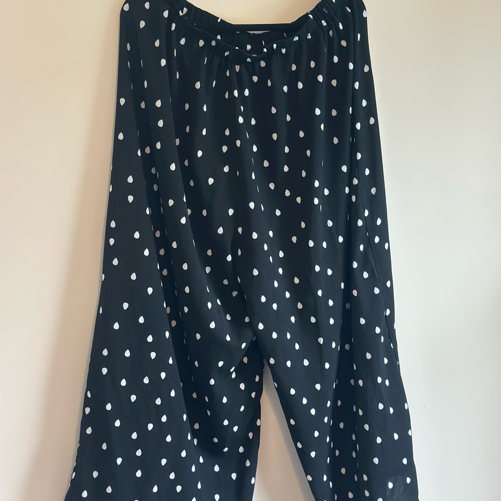 Black and White Polka Dot Pants